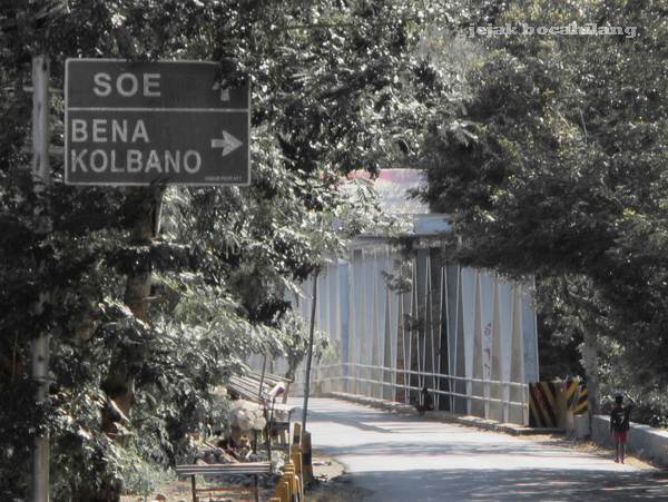 papan petunjuk menuju Kolbano
